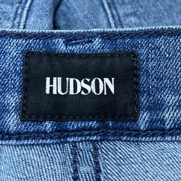 Hudson Women's Blue High Waisted Flared Bootcut Denim Cropped Jeans Size 25 - Picture 4 of 5